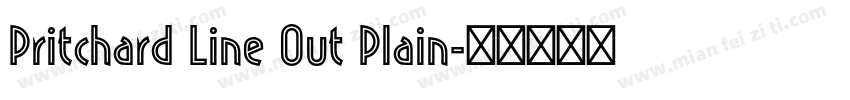 Pritchard Line Out Plain字体转换